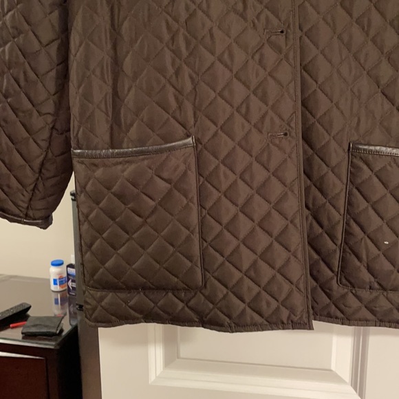 Saks 5th Avenue Real Clothes brown down size 12 jacket - Picture 3 of 4